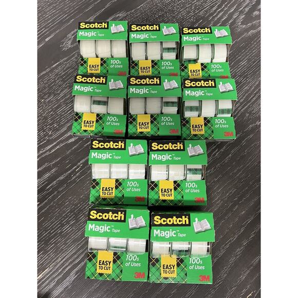 Scotch 3M Magic Tape Multipurpose Matte Finish 3/4" x 325" ea - 30 Rolls Total - Picture 1 of 4